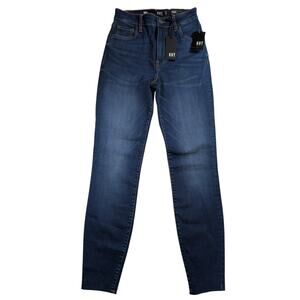 KUT From The Kloth Connie Ankle Skinny Jeans High Rise Raw Hem NWT Womens 0